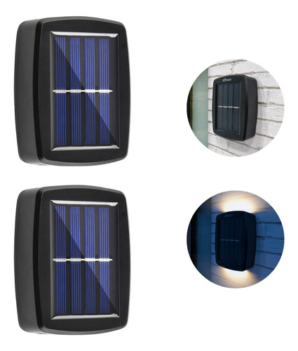 Luz De Led Forte Solar Decorativa Area Externa Meia Lua 2un