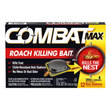 Combat Max Mata Cucarachas 12 Trampas Cebo 14gramos