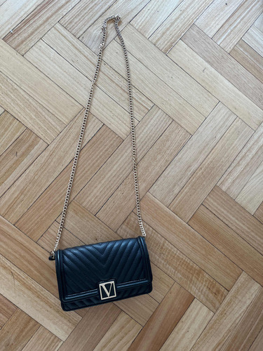 Cartera Mini Crossbody Negra Victorias Secret Original