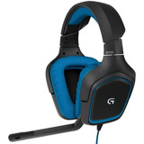 Headset Gamer Logitech G432 - Preto/azul