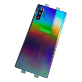 Tapa Trasera Para Samsung Note 10 Plus De Cristal +lente Det