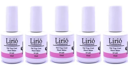 Kit Top Coat Lirió Kit 5 Unidades Durabilidade Unhas De Gel