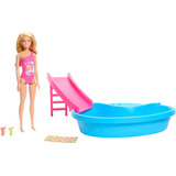 Barbie Juego De Muñecas Y Piscina Traje De Baño De Una Pieza