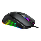 Mouse Gamer Usb Colmeia Ultraleve Led Rgb Macro 7000 Dpi