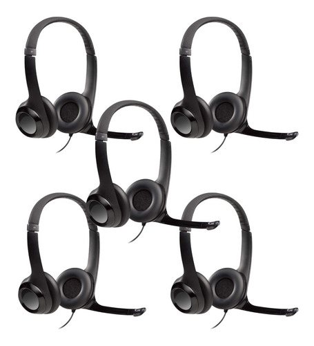 Kit 5 Headsets Usb Logitech H390 (981-000014)