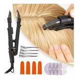 Kit Plancha Para Extensión Herramienta Extensiones Cabello