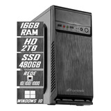 Pc Computador Cpu I7 / Hd 2tb + Ssd 480gb / 16gb Memória Ram