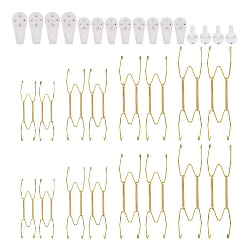 Colgadores De Platos Para La Pared De 6, 8, 10 Y 12 Pulgadas