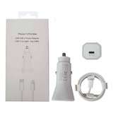 Cargador P/auto 20w Usb-c + Cable Compatible Para iPhone