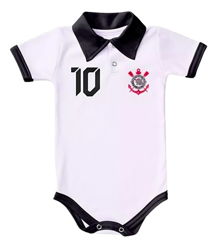 Body Bori Bebê Infantil Camisa Polo Times Futebol Oficial