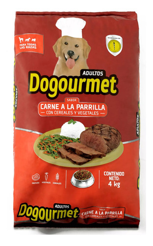 Alimento Seco Para Perro Dogourmet Adulto Carne Parrilla 4kg