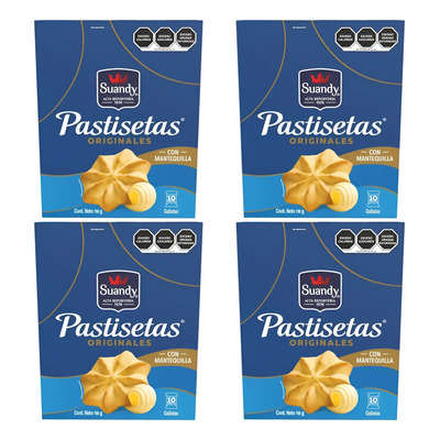 Pastisetas Suandy Marinela 750 G - 4 Pzas