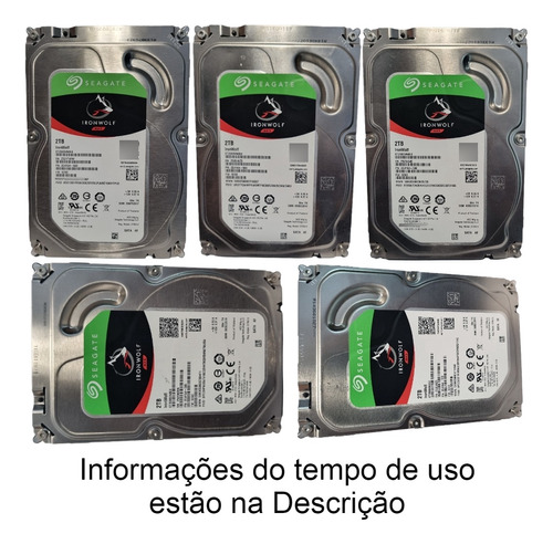 Hd Seagate Ironwolf Nas 2tb Sata 3 64mb 5900rpm Cor Prata