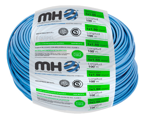 Cable Unipolar 1.5 Mm² Mh - Rollo X 100mts Normalizado