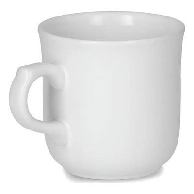 24 Tazas De Cerámica Madrileña Santa Anita 290 Ml - 24 Pzas Color Blanco | Meses sin interés
