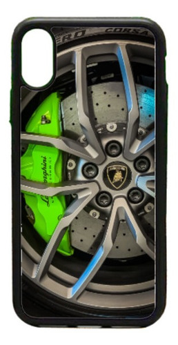 Funda Protector Para iPhone Rin Lambo Verde