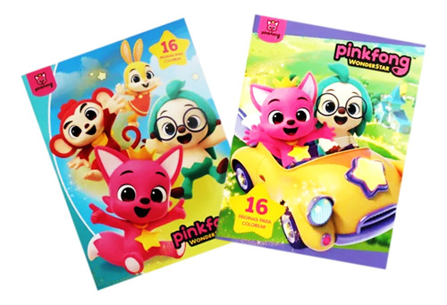 12 Libros Colorea Pinkfong Hogi Pintar Iluminar Dibujar 