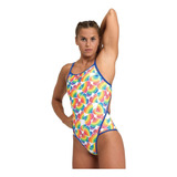 Malla Enteriza Natación Arena Pride Mujer Maxlife Eco