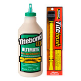 Titebond 3 Cola P/ Madeira Kit C/ 1kg + Pincel Titebrush