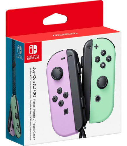 Controles Joy Con Morado Y Verde Pastel Ver. Americana