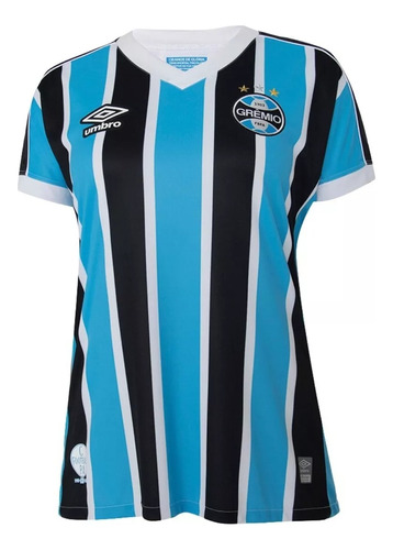 Camisa Feminina Baby Look Umbro Grêmio Tricolor Of 1 2023