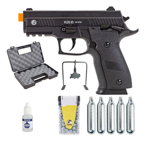 Pistola Co2 P226x-5 Fullmetal Gbb +kit 5c+maleta+óleo+aj