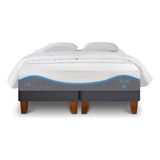 Cama Europea Alaska King + Almohadas + Plumón