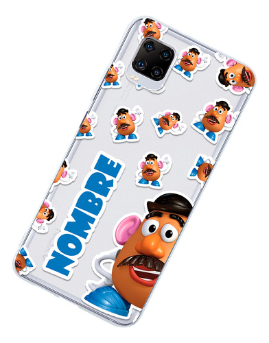 Funda Para Zte Cara Papa Toy Story Personalizado Nombre