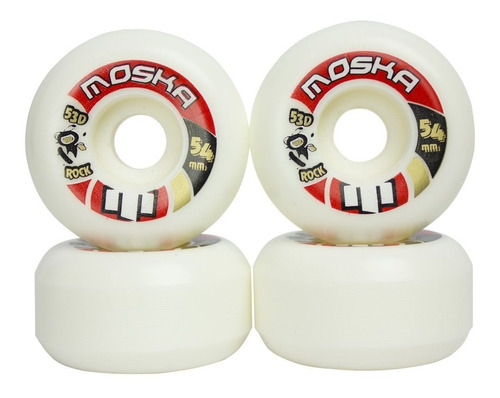 Roda Moska Skate 54 Mm Cônica + Porcas De Rodas Grátis