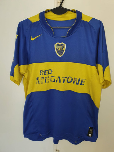 Camiseta Boca Juniors Nike 2005 Red Megatone Rey De Copas