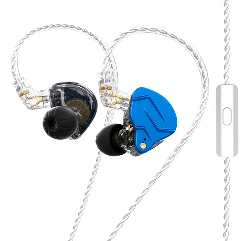 Audifonos In Ear Kz Zsn Pro X Con Microfono Blue Azul 