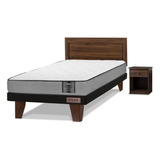 Cama Europea Star Flex 1,5 Plazas + Muebles Asturias