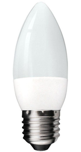 Lámpara Vela Led E27 7w Fria Ideal Velador Oferta!