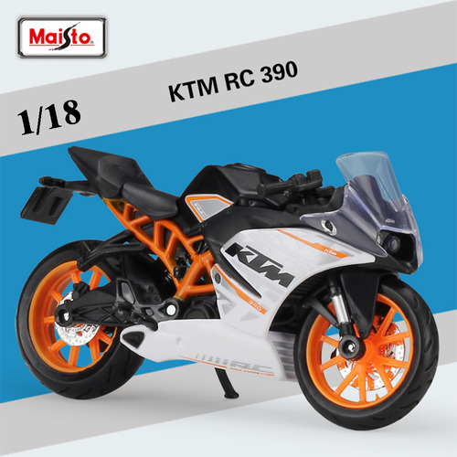 Ktm 690 Duke Miniatura Metal Moto Con Base Expositora 1/18