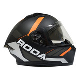 Casco Roda Course Cerrado Negro Mate Svs Certificado Dot