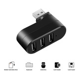 Separador De Concentrador Hub Usb, 3 Puertos, Usb3,0, Usb2,0