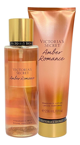 Set Victoria's Secret Crema Y Body Locion Amber Romance