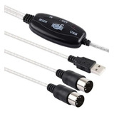 Cable Usb Adaptador Convertidor Piano Interfaz Midi