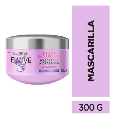 Mascarilla L'oréal Paris Elvive Hidra Hialurónico De 300ml