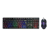 Teclado Mouse Usb Gamer Retroiluminado Español - Tecnomati