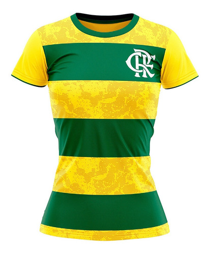 Camisa Flamengo Brasil Copa 2022 Feminina Licenciada + Nf