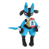 Pokémon  Peluche De Lucario, Tamaño Grande De 12 Pulga.