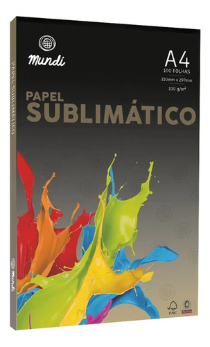 Papel Globinho Sublimação Premium A4 100 Folhas