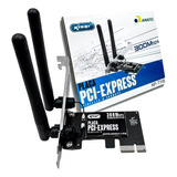 Placa De Rede Wireless Pci Express Adaptador Wifi 300mbps