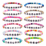 Pack 12 Pulseras De Taylor Swift 