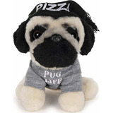 Peluche Pug Doug Con Gorra De Pizza, 5 .