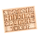 Bloques De Letras Del Alfabeto De Madera Montessori Juguetes
