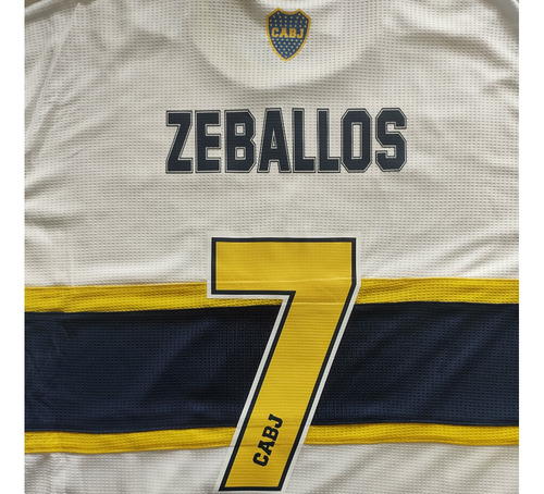 Estampa 7 Zeballos Boca 2022/2023 Utilería Camiseta Suplente