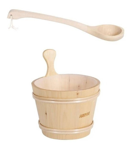 Original Grande Harvia Balde & Cuchara Para Sauna - Nordika