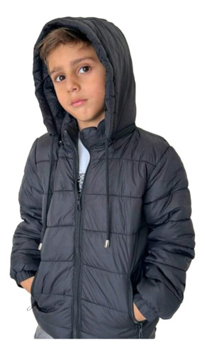 Jaqueta Bobojaco Unisex Infantil Puffer Nylon Impermeável 